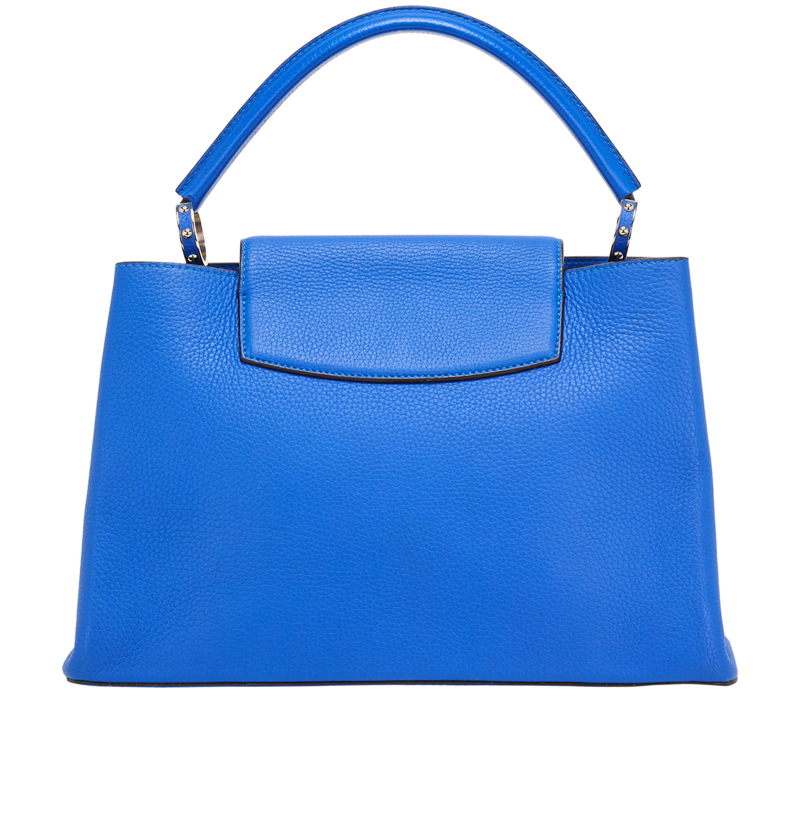 Capucines MM, &pound;2,400, Handbags, Blue, Leather, Back view
